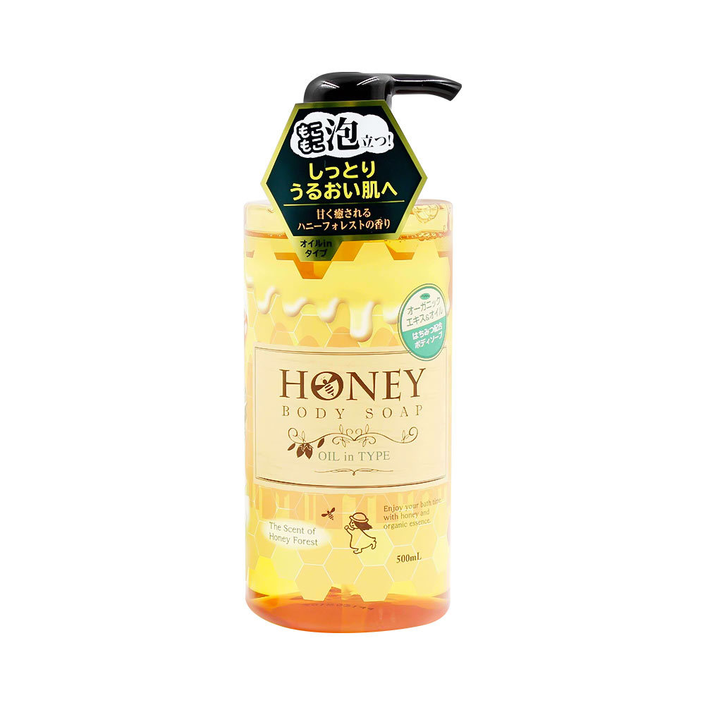 Sữa tắm Honey Body Soap dưỡng ẩm, làm mịn chai 500ml – dạng gel