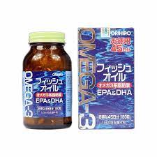 Viên uống Omega 3 Orihiro bổ sung DHA&EPA hộp 180 viên